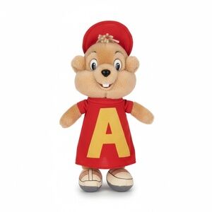 🐿️  Vintage Alvin and the Chipmunks: Alvin 12" Plush Toy - Red Hoodie & Cap ❤️